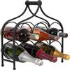 Biscottini Porta Bottiglie Vino in Ferro - Portabottiglie Vino in Metallo 24x14x46 - Porta Vino da Tavolo - Cantinetta Vino da Mobile e Credenza - Espositore - Portavini - Portabottiglie Cucina Bar
