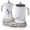 Ariete Breakfast Station 1344 Moka Elettrica con Bollitore e Montalatte Bianco 4 Tazze