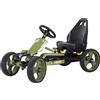 HOMCOM Go Kart per Bambini 3-6 Anni a Pedali con Sedile Regolabile Verde
