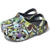 Crocs Classic Painted Floral Clog Black Sand Floral Men Unisex Sandal 2115870LD