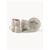 Bloomingville Set da colazione fatto a mano con motivo erba Bea, 4 persone, set da 12 -