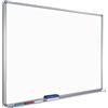 Giodicart Lavagna Magnetica Bianca Cm. 90x120 con Cornice e Mensola in Alluminio