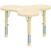 GIODICART Tavolo Scuola Serie 2020 Trifoglio cm. 74x80 H 40-60