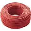 ICEL CAVI Cavo elettrico cordina unifilare fs17 sezione 2,5mmq rosso 100 metri
