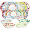 Tognana Madison Vietri Servizio Piatti In Porcellana Decorata - Set 18 Pz