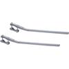 topolenashop Stendibiancheria da Balcone 55 cm con Aste Fisse per Ringhiera Rettangolare - Stendipanni Esterno Salvaspazio con Bracci Resistenti Antipiegamento, Attacco Ringhiere Rettangolari