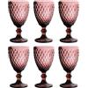 GMMH Vintage 6 Condivisione Set Rete Di Vetro Re Bicchiere Da Vino Vetro Vetraio Bicchieri Di Vino Bicchiere D'acqua Bicchiere Highball - lilla