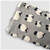 BenasciuttiCasa Lana cotta 150x170 morbido PLAID caldo Pecorelle Grigio