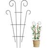 IGTOPS Supporto per piante rampicanti, traliccio da giardino, per balcone, terrazza, supporto per piante da giardino, griglia per peonie, ortensie, pomodori, rose (1, nero)
