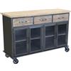 MIlani Home CALY - madia industrial in acciaio e legno