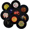MINI ZOZI 7 inch Blank Vinyl Records Fake 10 Pieces in 1 Pack for Indie Aesthetic Room Decor or Home Decor on Wall for Bedroom or Living Room Discos Music Studio Hip Hop Decorative Purpose