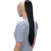 CAISHA 65cm Lunga Coda die Cavallo Kim Extensions Per I Capelli Con Coulisse Parrucche Donna Liscio Nero PH601