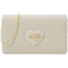 Love Moschino BORSA SAFFIANO PU AVORIO