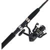 PENN Canna da pesca Wrath II da 6'6 e mulinello da spinning Combo, taglia 2500, media potenza leggera, azione extra veloce, struttura in grafite resistente alla corrosione, leggera e durevole
