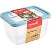 keeeper Set di 2 Contenitori per Congelare Alimenti, Coperchio su cui Scrivere, 2 x 2 L, 20,5 x 15,5 x 10,5 cm, Mia Magic Ice, Nordic Blue (Blu)