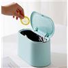 LTWQLing Mini bidone della spazzatura con coperchio, piccolo bidone della spazzatura rimovibile, piccolo cestino in plastica, cestino per rifiuti da banco pop-up, cestino per la spazzatura da banco per bagno,