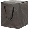 Perel Copertura per cuscini da esterno 75 x 75 x 90 cm, borsa porta cuscini impermeabile, sacca anti UV con maniglie per cuscini da giardino e lounge