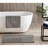 Eddie Bauer | Set da bagno, 100, tappeto ultra morbido, tessuto trapuntato, per una maggiore durata e facilità di manutenzione, cotone, grigio cromo, 2 pezzi