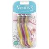 Gillette Venus Dragonfruit - 3 rasoi usa e getta da donna, 3 rasoi da donna con lame comode