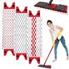 Zeawavsl Set Di Panni Di Ricambio Per Mocio Per Pavimenti Vileda Da 3 Pezzi, Rivestimento In Fibra Di Alta Qualità, Rosso, Compatibile Con La Maggior Parte Delle Gamme Di Mocio Per Pavimenti