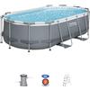 Bestway Set piscina grigio scuro da 427x250x100 cm