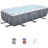 Bestway Set piscina da 404x201x100 cm effetto marmo