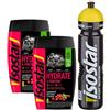 ISOSTAD Isostar Hydrate & Perform -Red Fruits - 2x400g in polvere | Pacchetto 2er + flacone originale da 1000 ml