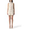 TWINSET Tunica in crêpe fluido con bottoni Twinset