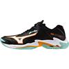 Mizuno Scarpe indoor da uomo Mizuno Wave Lightning Z8 Black/Tangelo/Ice Green EUR 41