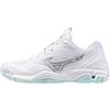 Mizuno Scarpe indoor da donna Mizuno Wave Stealth 6 W White/Blue Tint EUR 38