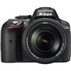 Nikon D5300 con Lente Nikkor AF-S 18/140VR, Fotocamera Reflex Digitale, 24,1 Megapixel, LCD HD 3 Regolabile, Colore Nero