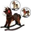 Sport1 Cavallo a Dondolo con Suoni Animale Cavalcabile in Legno per Bambini Vintage