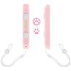 DLseego Cinturino da polso per Switch Joycon, accessori per presa a mano, con impugnatura Joy-Con Gamepad, cordino da polso, con 2 tappi per impugnatura per pollice, tenuta regolabile, rosa