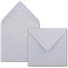 NEUSER PAPIER Buste Quadrato 146 X 146 mm - Alto Bianco con rivestimento di seta bianco 50 pezzi bianco brillante