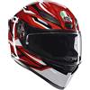 Agv Casco Moto Integrale AGV K1 S LION Nero Rosso Bianco