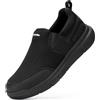FitVille Scarpe Uomo per Camminata Antiscivolo Slip-on Casual Sneaker Senza Lacci Scarpe da Esterno Comode Leggere e Traspiranti a Pianta Larga 44.5 EU X-Larga Blu