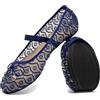 Pelbiuqik Ballerine Donna Punta Tonda - Scarpe Estive Comode e Traspiranti, Slip-On Eleganti con Fiocco