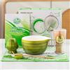 TIANNA VALLEY Matcha Kit, 7 pezzi di Verde matcha set, kit Matcha per cerimonia, ciotola in ceramica da 480 Ml/16.2 Oz con beccuccio, frusta e supporto in bambù, set di tè Matcha tradizionale