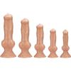 DTRNYCZ SM Silicone Animale Cane Dildo Cane Dildo Pene Finto Grande Dildo Anale S-XXL Plug Anale Vaginale G-Spot Dildo Giocattoli Sessuali for Donne Uomini(Flesh,S)
