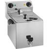 Amitek Friggitrice Elettrica Da banco Modello FE8R con rubinetto Potenza: 3600 W