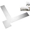 Generic Raschietto livellatore angolare in acciaio inox, strumento calibrato ad angolo retto, strumento di misurazione in acciaio inox per piastrelle, carpenteria, pavimenti, lavorazione del legno, in acciaio
