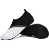 SAGUARO Scarpe da Scoglio Uomo Donna Scarpette Scoglio Leggere Scarpe Mare Asciugatura Rapida Scarpette Mare Scarpe Spiaggia Antiscivolo Scarpe per Acqua Immersione Surf Bianco Fumo Gr. 40/41 EU