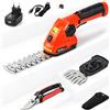 SHALL Tosaerba e tagliasiepi a batteria - Tagliasiepi elettrico da 7,2 V Tagliasiepi portatile 2 in 1