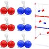 yuejuhe 6 Paia Bolas Ladder Toss di Ricambio, Set Palline Ladder Golf con Corda, Gioco di Lancio Indoor e Outdoor (Blu Scuro,Rosso)