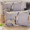 PETTI Artigiani Italiani - Coppia di Federe Cuscino 30x50 cm in Microfibra, Cuscini Arredo Camera da Letto, Divano, Salotto, Set 2 Fodere Copricuscino, Federa Marble Grigiosc, 100% Made in Italy