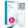 BRITA Bottiglia con filtro per acqua, 600 ml, con 2 filtri MicroDisc - la confezione può variare