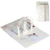 QLEUIFT 2 PCS Biglietto Auguri Matrimonio 3D Invito a Nozze Pop Up con Busta per Anniversario, San Valentino, Regali di Nozze (Bianco Avorio)