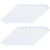 QUARKZMAN 100 Pz Buste per Posate in Carta 9,8 x 3 Pollici Buste per Posate Monouso in Carta Kraft Oleata Portaposate per Posate Cucchiai Bacchette, Bianco