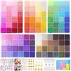Funtopia Perline per Braccialetti, 2mm 49000 Pezzi Perline di Semi 120 Colori Perle Colorate con 416 Pezzi Perlines di Lettere, Kit per fare Braccialetti per Adulti Bambina