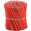 Danilovo Candele (Rosso) Profumate in Pura Cera d'Api - Candele Chiesa Ortodossa per Preghiere, Natale, Lunghe, N140, Altezza 16 centimetri, 500 pz